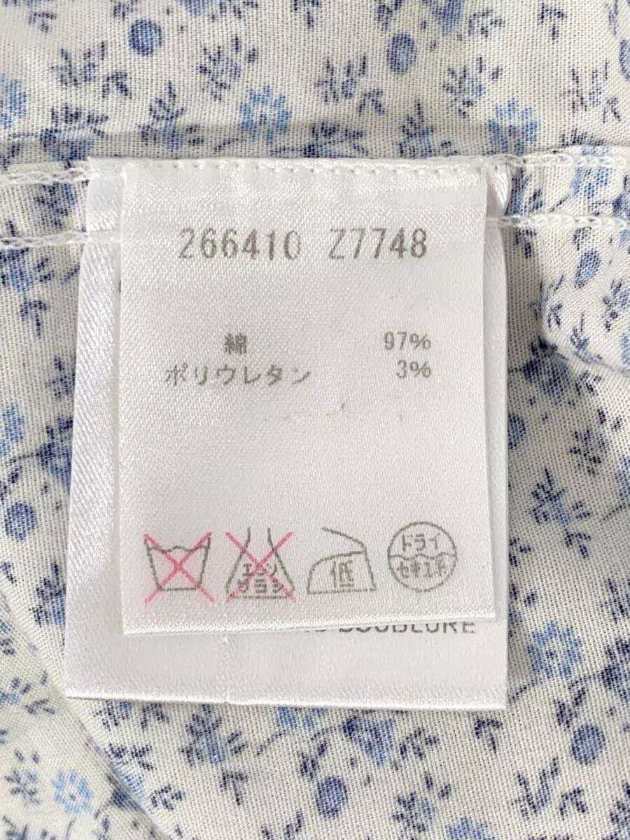 GUCCI Long Sleeve Shirt, Size 38, Cotton, Blue, Floral Print, 266410 Z7748 thumbnail 4