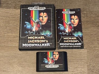 Michael Jackson's Moonwalker Sega Genesis Complete CIB Cleaned Tested Authentic