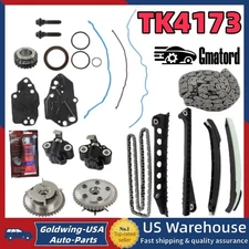 TK4173 New Timing Chain Kit w/ VVT Cam Phasers For Ford Expedition F150 250 350