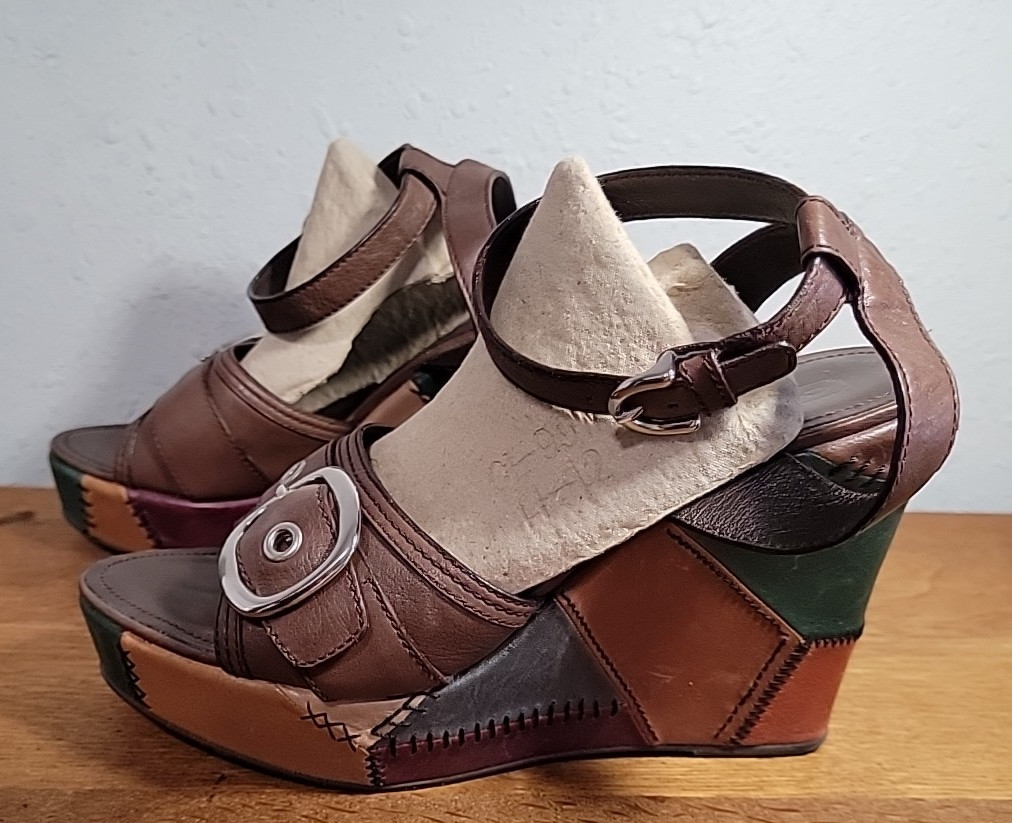 Coach Kayle Retro Patchwork Platform Sandals Size… - image 9