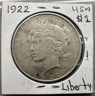 1922 USA LIBERTY SILVER DOLLAR (.9)