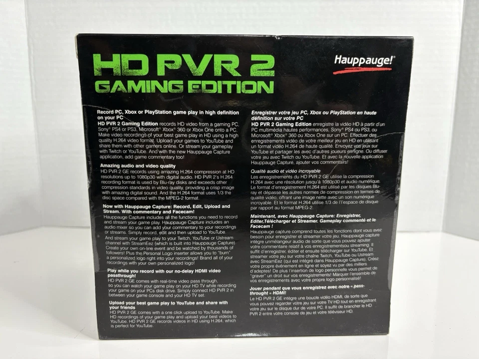 Hauppauge HD PVR 2 Gaming Edition 1480 (for XBox One, 360, PS3, Wii U), Open Box - Image 3 of 4