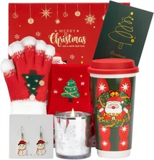 Christmas Gifts for Women 2025 Unique Gift Basket with Large, Red 