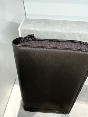 NEW Tumi 7.5” x 4.5” Zip Around Travel Wallet - SOLID DARK BROWN