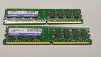 2x 2GB Adata DDR2-800 RAM PC2-6400U 2GX16 AD2U800B2G5-S Speicher Memory-Module