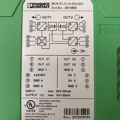 1PCS NEW MCR-FL-C-UI-2UI-DCI 2814854 Isolation Amplifier   #cv