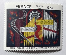 FRANCE 1980, timbre 2107, TABLEAU LE DOUX, HOMMAGE BACH, ART neuf**, MNH