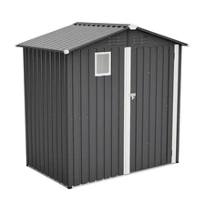 6FT x 4FT Steel Outdoor Storage Shed for Garden Patio Lawn Tool Utility