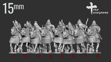 15mm Mongol Arm. Archer Arm. Horse (TGM-7 resin) Ten Kingdom Miniatures