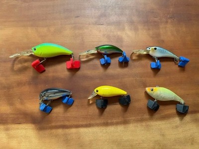 6er Set Hartköder Nories, Lucky Craft, Smith, Peanut und andere