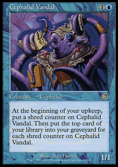 Magic the Gathering MTG Cephalid Vandal (31) Torment   LP