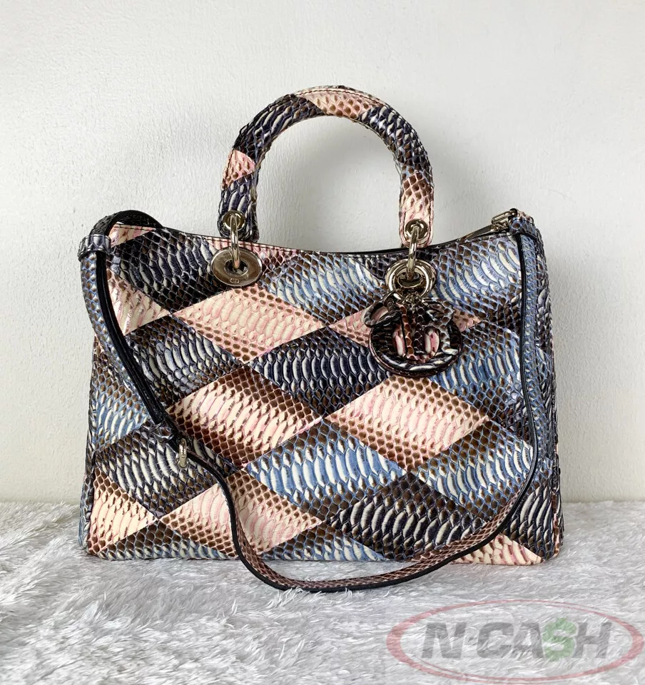 GRANDE VENTE ! AUTHENTIQUE SAC DIORISSIMO peau de serpent Christian Dior 12