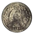 1841 H10C Seated Liberty Half Dime #