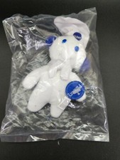 Vintage Pillsbury Doughboy Plush Beanie Stuffed NEW SEALED in Bag 5" NOS