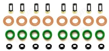 Fuel Injector Repair Kit O-rings Filters Caps for Chevrolet GMC V8 5.3L