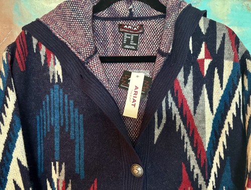ARIAT WOMENS CHIMAYO COATIGAN SOUTHWESTERN CARDIGAN SWEATER SZ GENEROUS XS-NWT - Picture 4 of 4