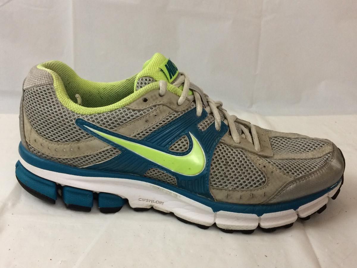 Nike 396040-001 Womens 8 M Pegasus 27 Teal Blue Gray Green Running