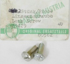 2 NOS Genuine Puch Moped MAXI NEWPORT SPORT Factory Lens Screw Parts OEM 25429