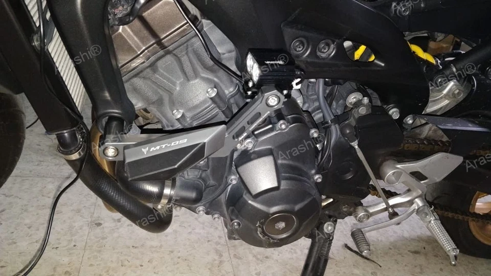 Protetor de colisão deslizante quadro Yamaha MT09 FJ09 MT-09 2014 - 2020 2019 - Imagem 4 de 4