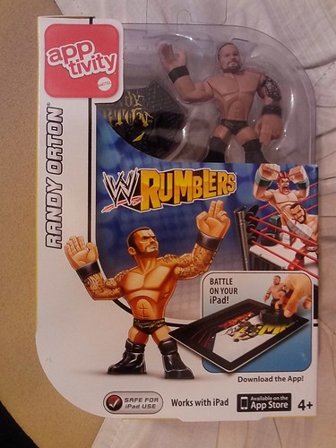 2012 MATTEL WWE RANDY ORTON RUMBLERS APPTIVITY WRESTLING FIGURE~NIP WORKS W/iPAD - 第 1/3 張圖片