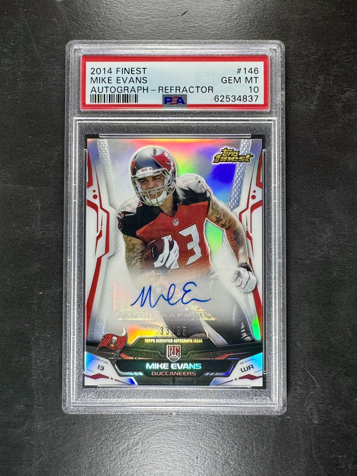 Mike Evans Finest #146 Autograph-Refractor