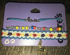 llama Lovers Claire  s Jewelry Adjustable Bracelet Set Lot Blue Beaded