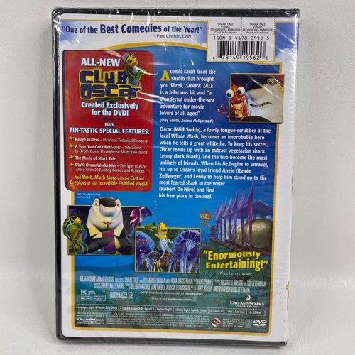 Shark Tale Dream Works Full Screen DVD New - Picture 2 of 4