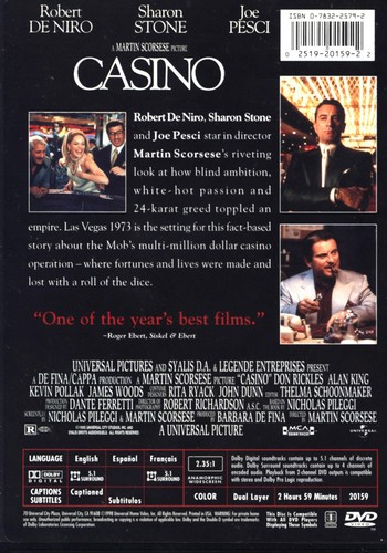 Martin Scorsese CASINO 1995 Robert De Niro Sharon Stone MCA STEREO SEALED DISC - Picture 21 of 24