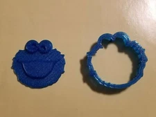 Cookie Monster Cookie Cutter/Sesame Street Cookie Cutter/Fondant Cutter/Playdoh 