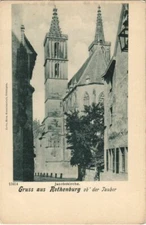 Old postcard postcard Rothenburg - St. James Church GERMANY (1074660)