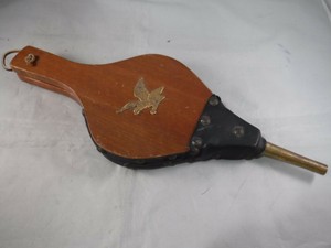 Pm2 Vtg Portable Camping Fireplace Wood Eagle Hand Air Fire Blower