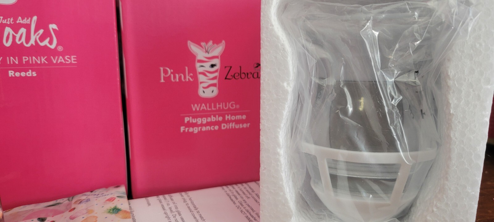 Pink Zebra Lot Wallhug & Reed Diffuser Pretty in Pink Bundle eBay