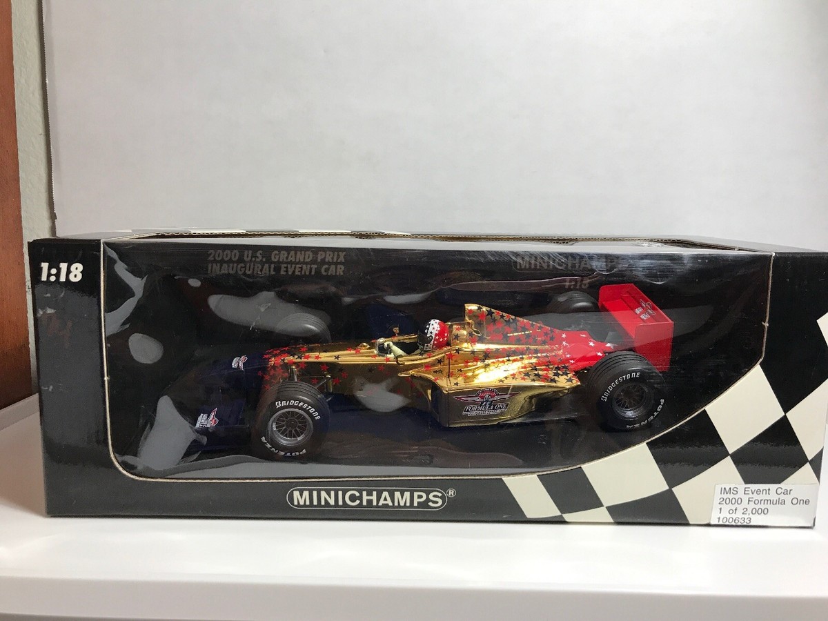 ミニチャンプス製 2000年F1アメリカグランプリ アメリカGPイベントカー Minichamps 2000 Formula 1 F1 Indy Inaugural USA Race 1/18