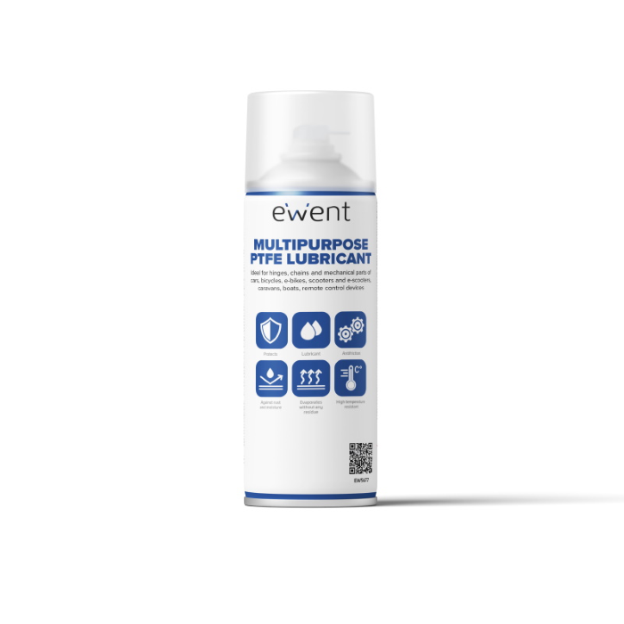 Ewent Lubrificante Spray Secco, Spray Lubrificante secco anti-frizione al PTFE,