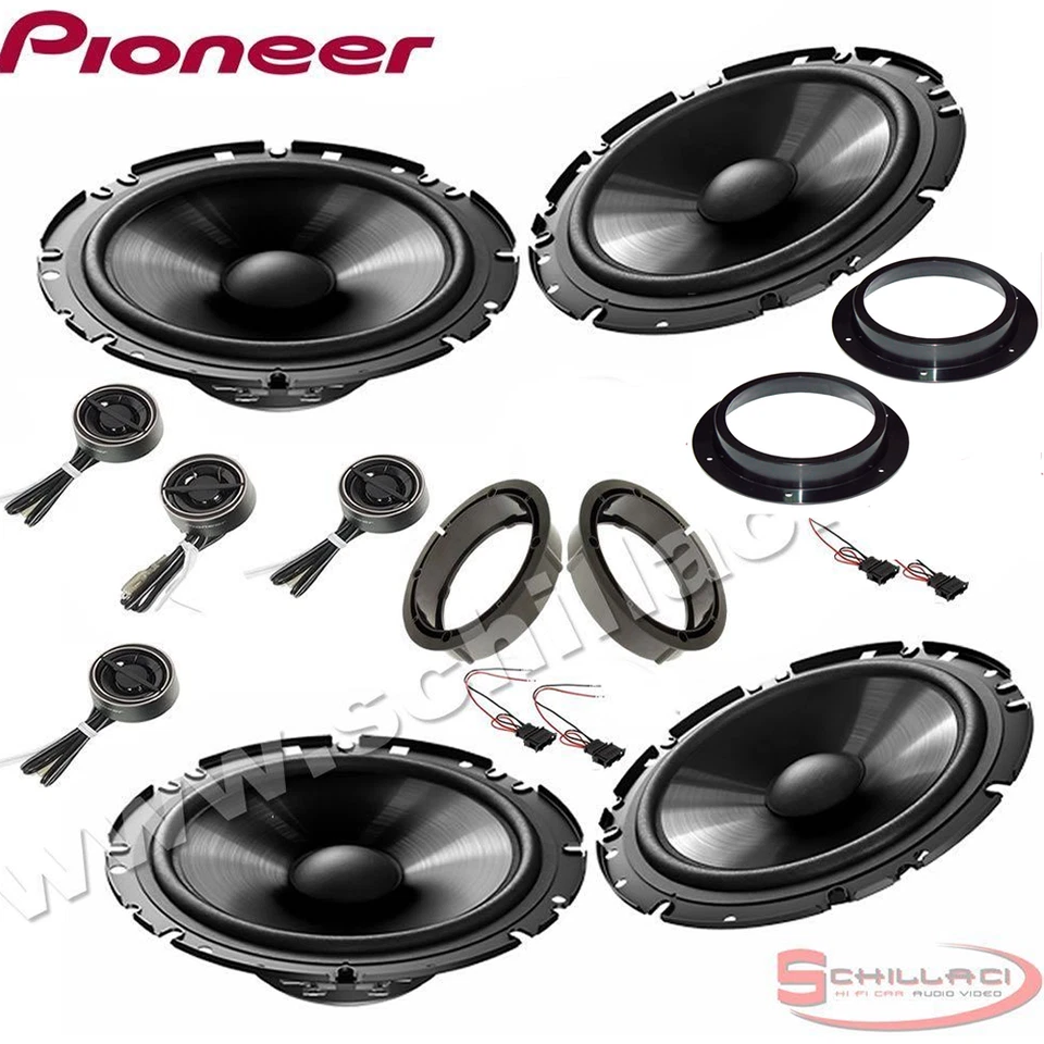 kit 8 Haut-parleurs enceintes avant et arrièere PIONEER Volkswagen VW Golf 5