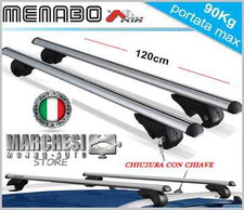 BARRE PORTATUTTO MENABO SEAT ATECA 5 PORTE DAL 2016 IN POI CON RAILS APERTI 