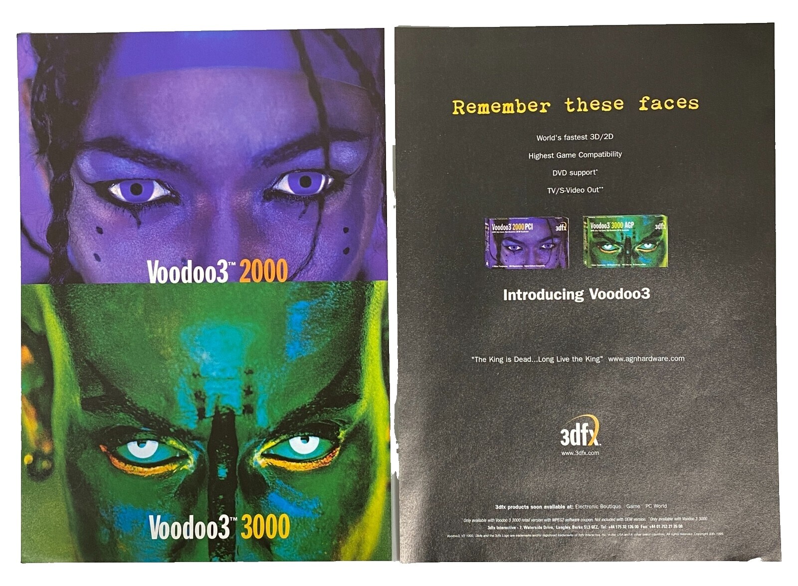 Voodoo3 3500 3dfx Voodoo 1000 Graphics Card Voodoo Pci 3dfx Voodoo