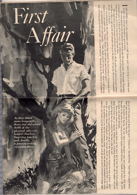 IAN FLEMING JAMES BOND ''FIRST AFFAIR'' in MAN'S ANNUAL 1965 magazine
