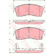 TRW Bremsbeläge GDB3285 Bremsklötze für KIA Rio Kombi DC
