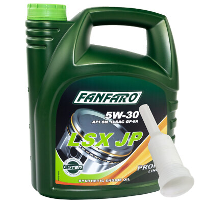Motoröl Motor Öl FANFARO 5W-30 LSX JP API SN 4 Liter mit Ausgießer
