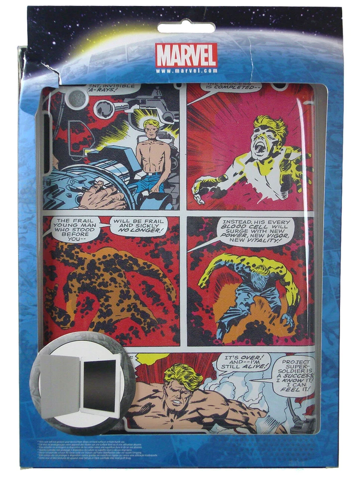 iPad 2 iPad 3 Marvel Protective Folio Case Captain America Silver Age PDP New - Image 2 of 3