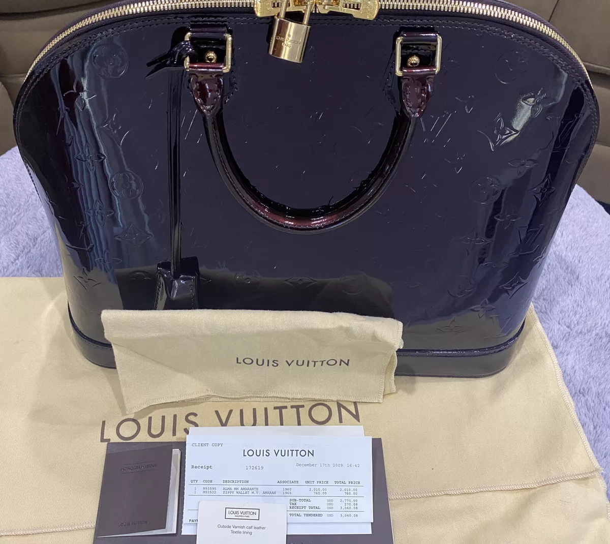 PRICE DROP!! 💯Louis Vuitton Monogram Vernis Alma MM Amarante *RARE* 💘💘