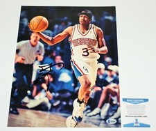 ALLEN IVERSON SIGNED PHILADELPHIA 76ERS 11x14 PHOTO BECKETT COA BAS AI SIXERS