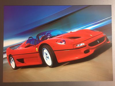 1996 Ferrari F50 Spider Print, Picture, Poster - RARE!! Awesome Frameable L@@K