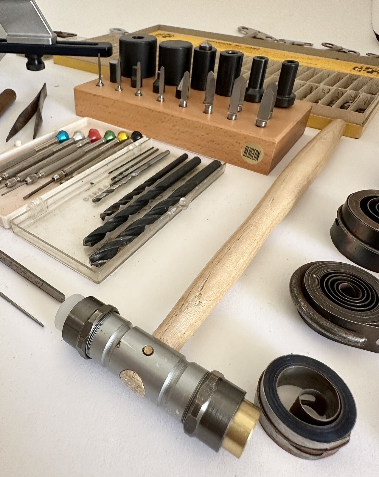 Bergeon 6200 Bushing Machin Clock Repair Mainspring Winder Staking