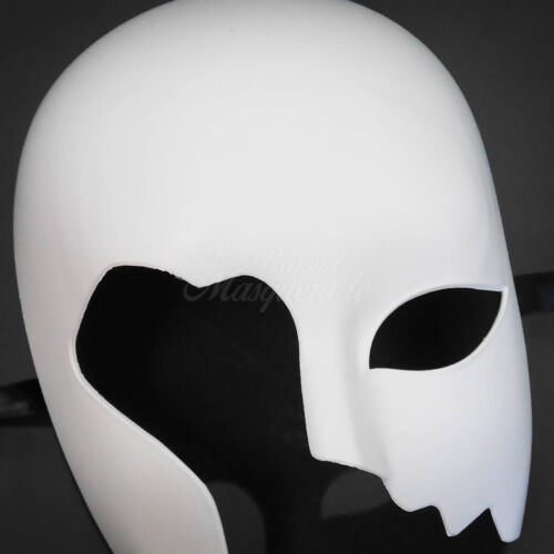 Unpainted White Blank Masquerade Mask Cosplay Costume Party DIY Mask - Picture 3 of 4