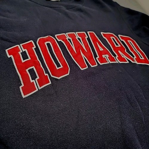 Howard University Champion Sweatshirt Blue Eco Fleece Embroidered Logo Sz XS - Picture 3 of 9