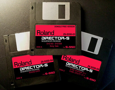 ROLAND S-550 DIRECTOR-S - Three Disk Set - Sequencer Package