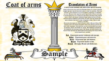 Kembal-Kempbell COAT OF ARMS HERALDRY BLAZONRY PRINT