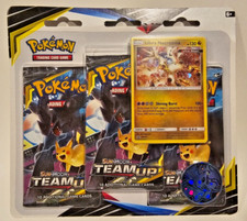 Pokemon SM Team Up 3-Pack Blister - ERROR PACK with All Pikachu Arts! RARE